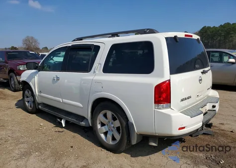 2008 Nissan Armada Se z USA, uszkodzony, nr VIN 5N1BA08D28N613003